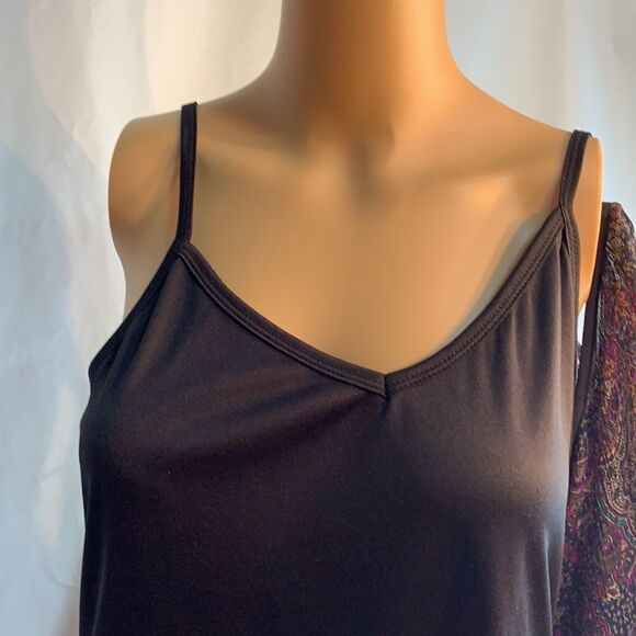 XHilaration Dress With Attached Slip Belt Loops Abstract Design Scoop Neck Large - Picture 9 of 15